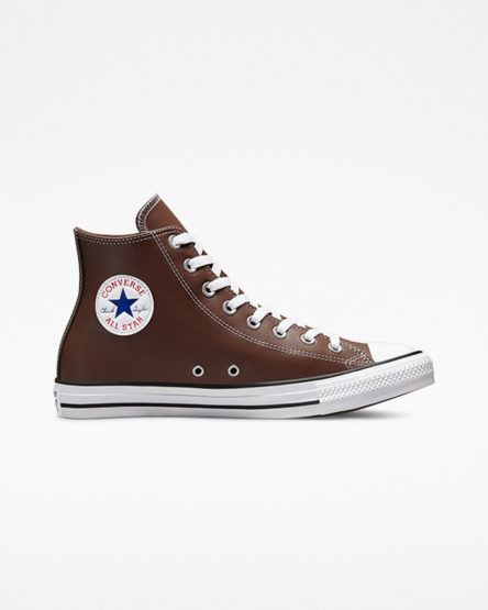 Pánské Boty Vysoké Converse Chuck Taylor All Star Faux Læder Bílé Černé | CZ ASTV75